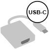   USB Type C  HDMI/VGA/DVI
